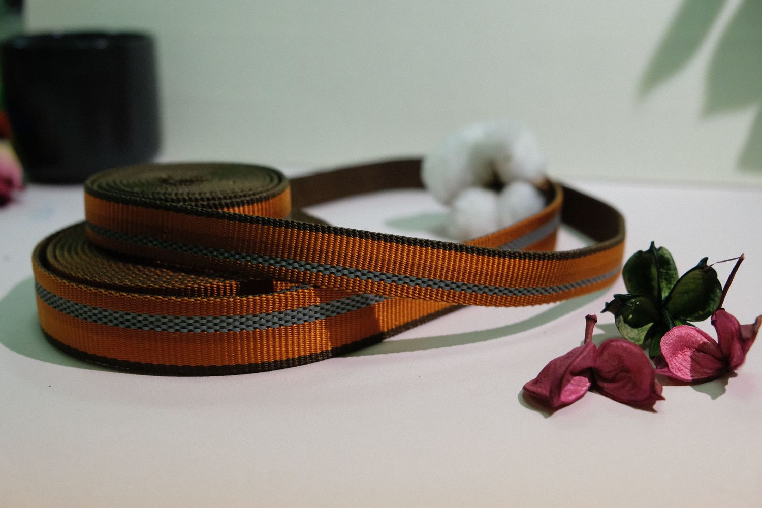25mm2.4尼龍3色織帶+6條反光